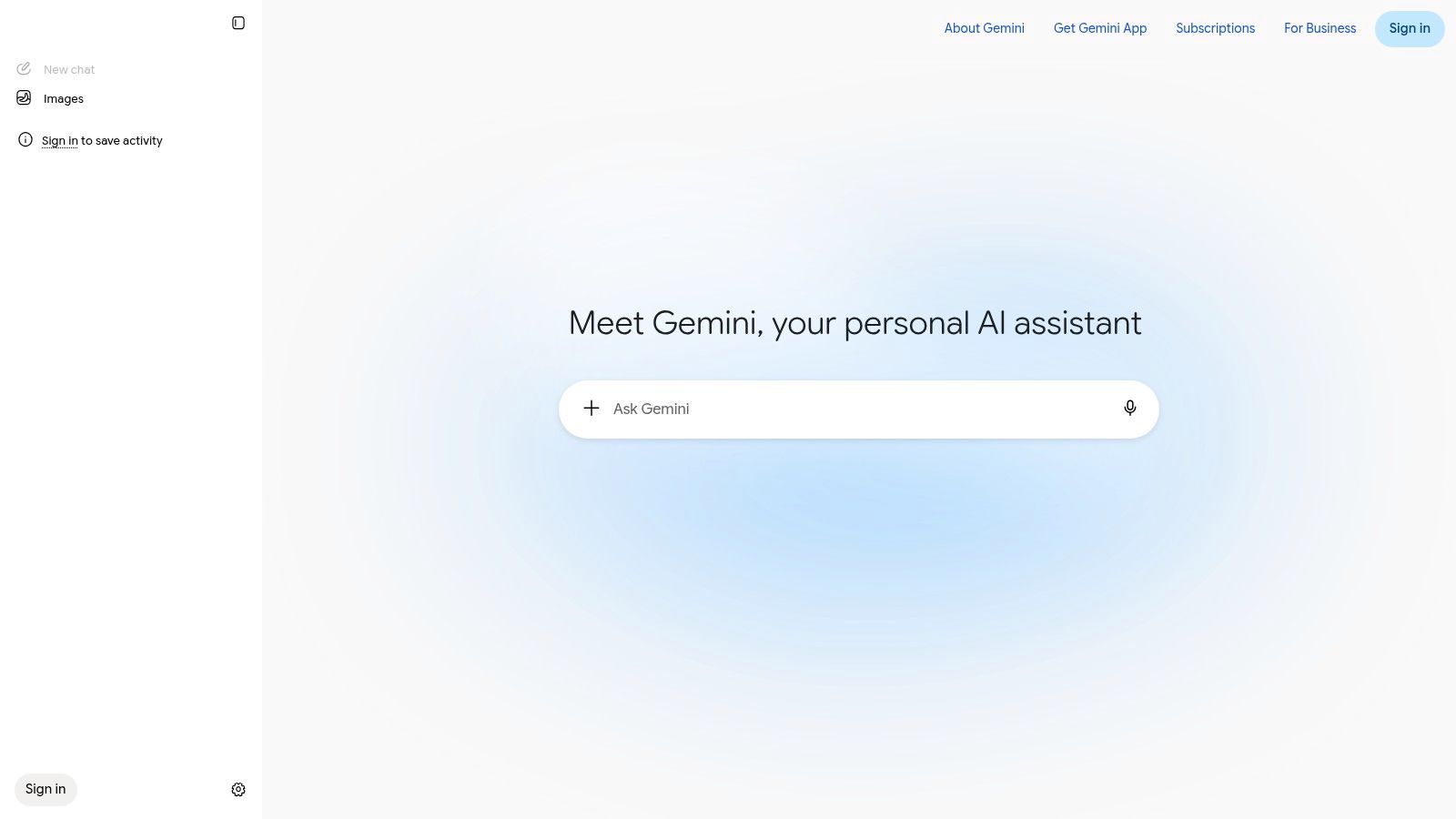 Google Gemini (free to start)
