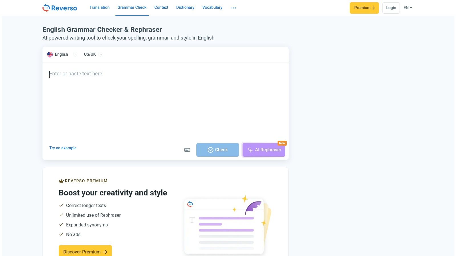 Reverso Grammar & Spell Checker