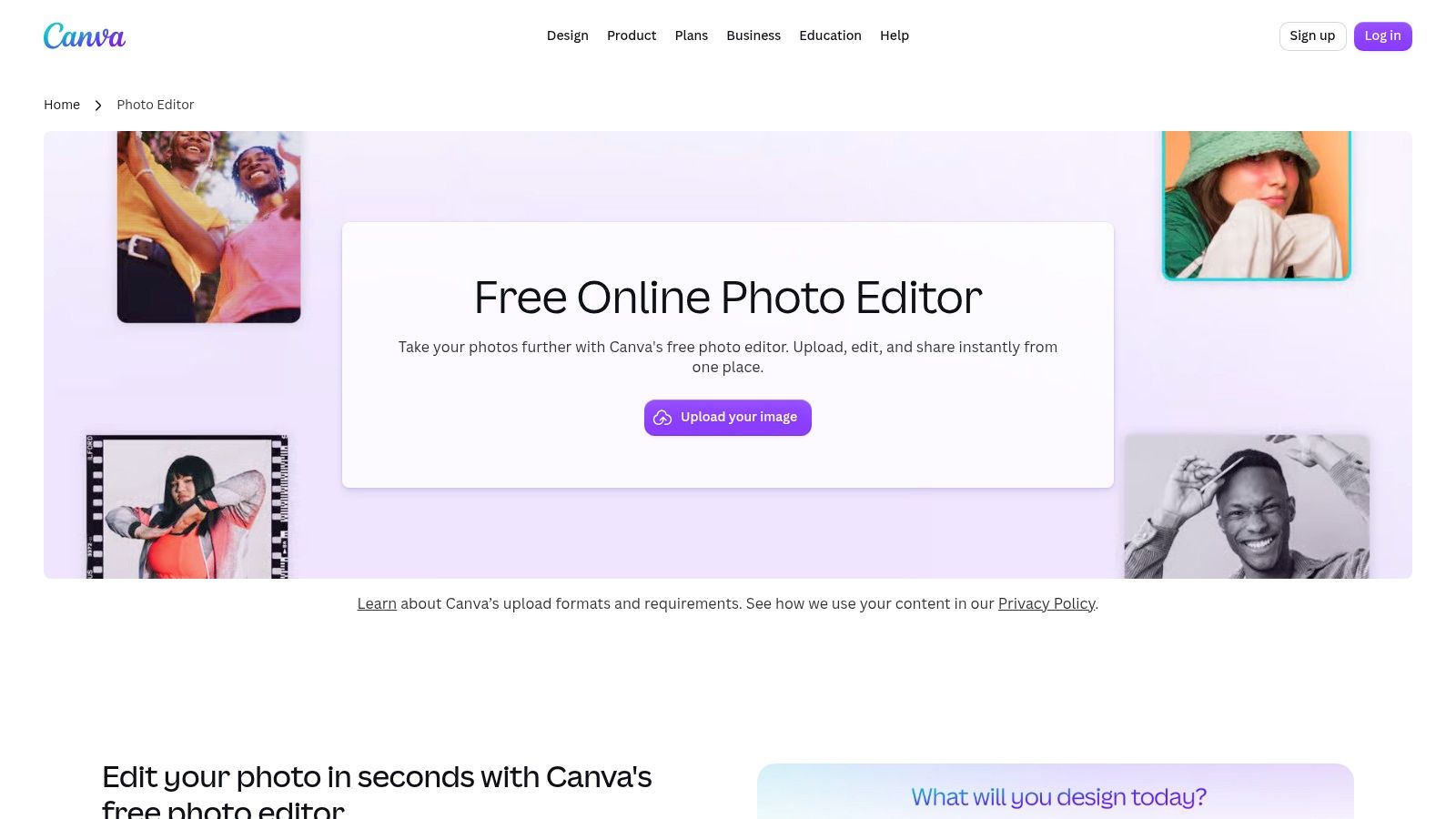 Canva Photo Editor