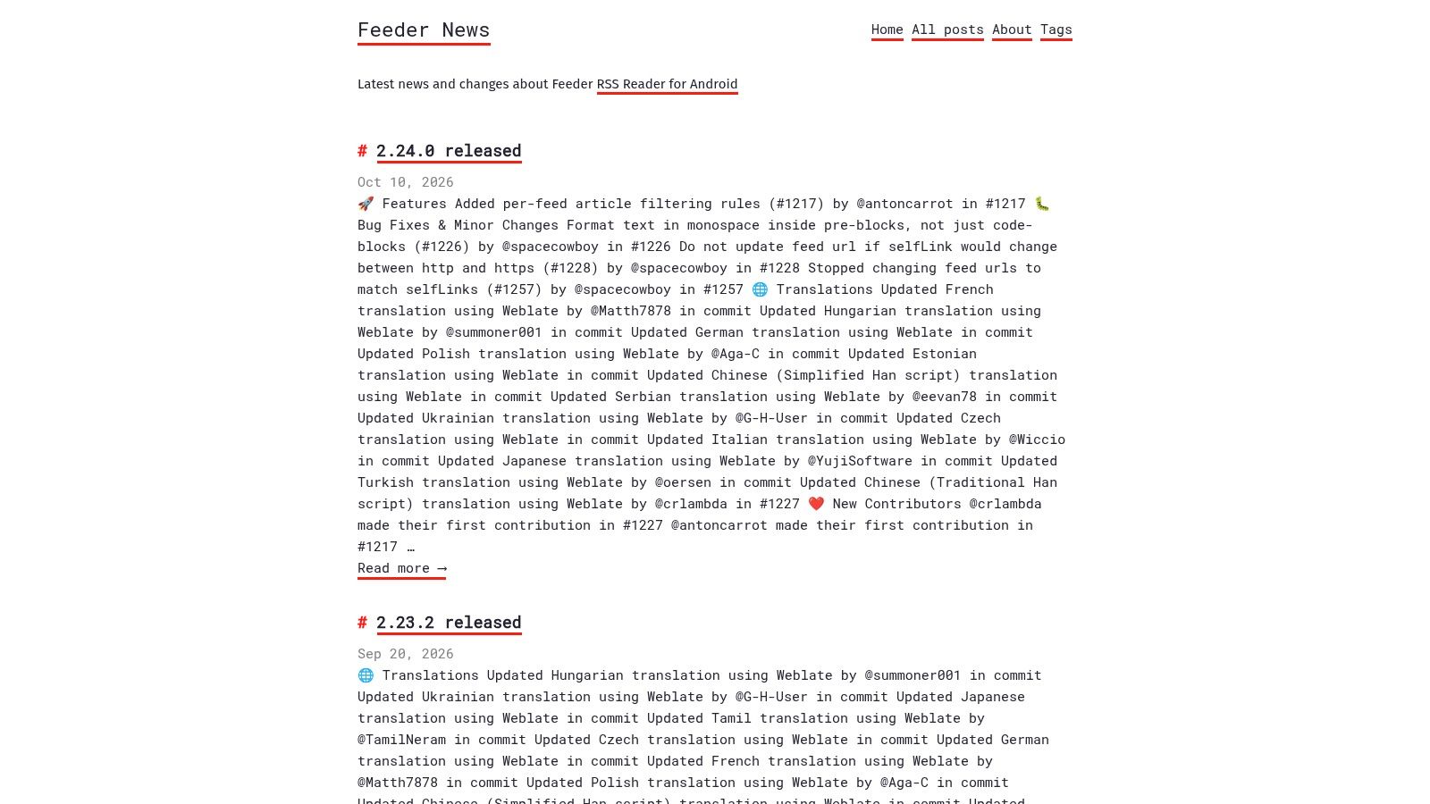 Feeder (NoNonsenseApps)